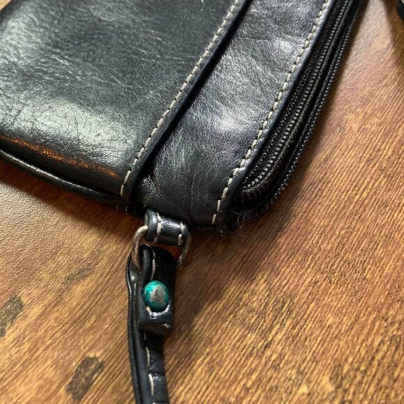 Fossil Wristlet Black Leather - Picture 3 of 7
